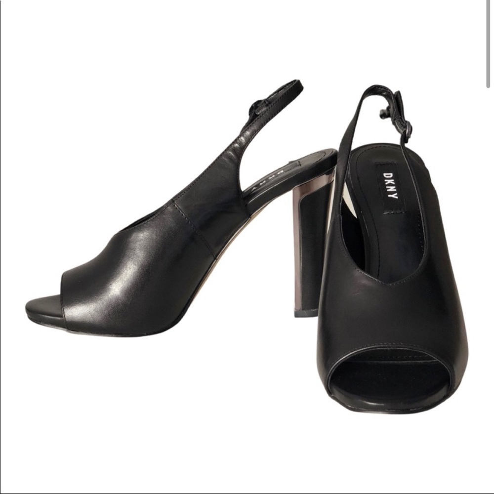 DKNY Women’s Peep Toe Sandals in Black